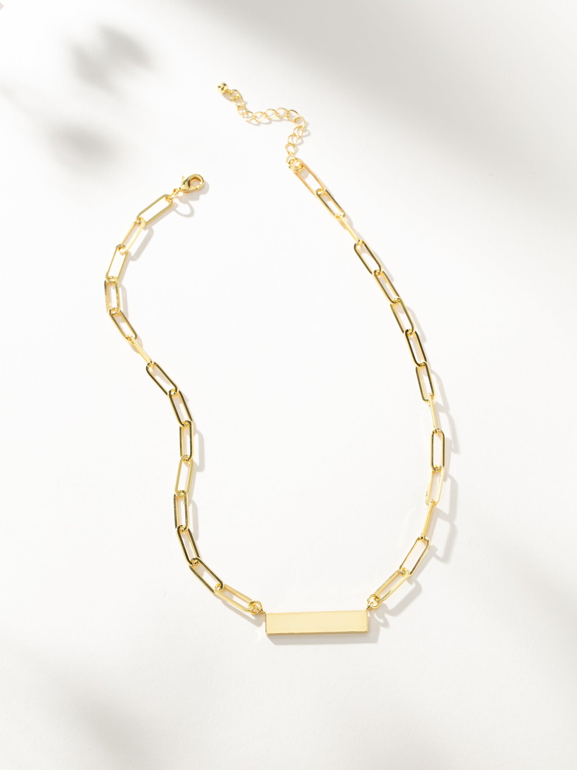 Chain and Bar Necklace | Gold | Product Image | Uncommon James