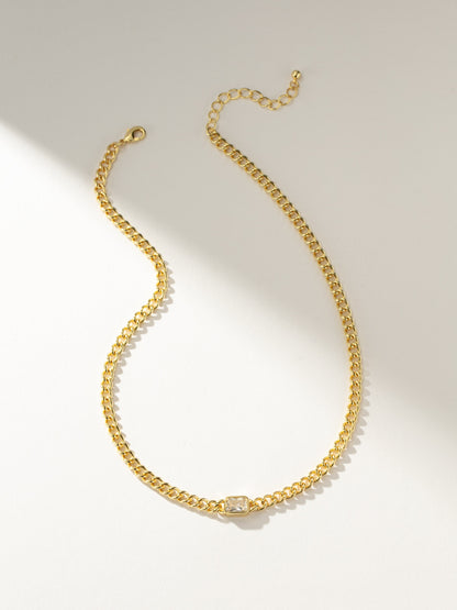 ["Center Of Attention Chain Necklace ", " Gold ", " Product Image ", " Uncommon James"]