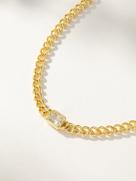 Center Of Attention Chain Necklace | Gold | Model Image | Uncommon James