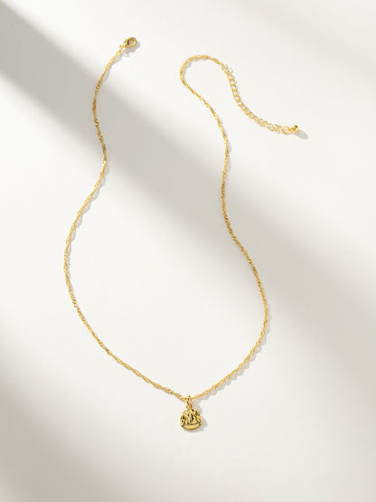 Cowboy Hat Pendant Necklace | Gold | Product Image | Uncommon James