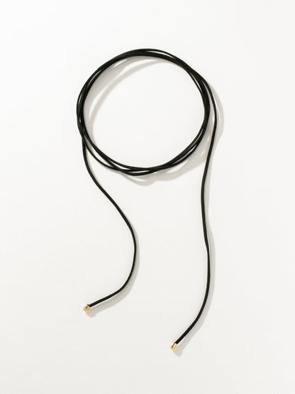 ["Laguna Black Choker Necklace ", " Faux Leather ", " Product Image ", " Uncommon James"]