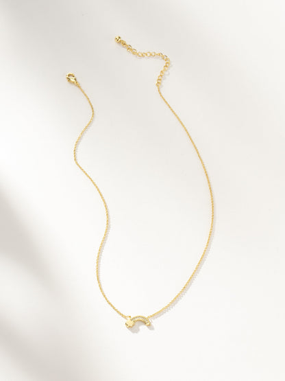 Rainbow Necklace | Gold | Product Image | Uncommon James