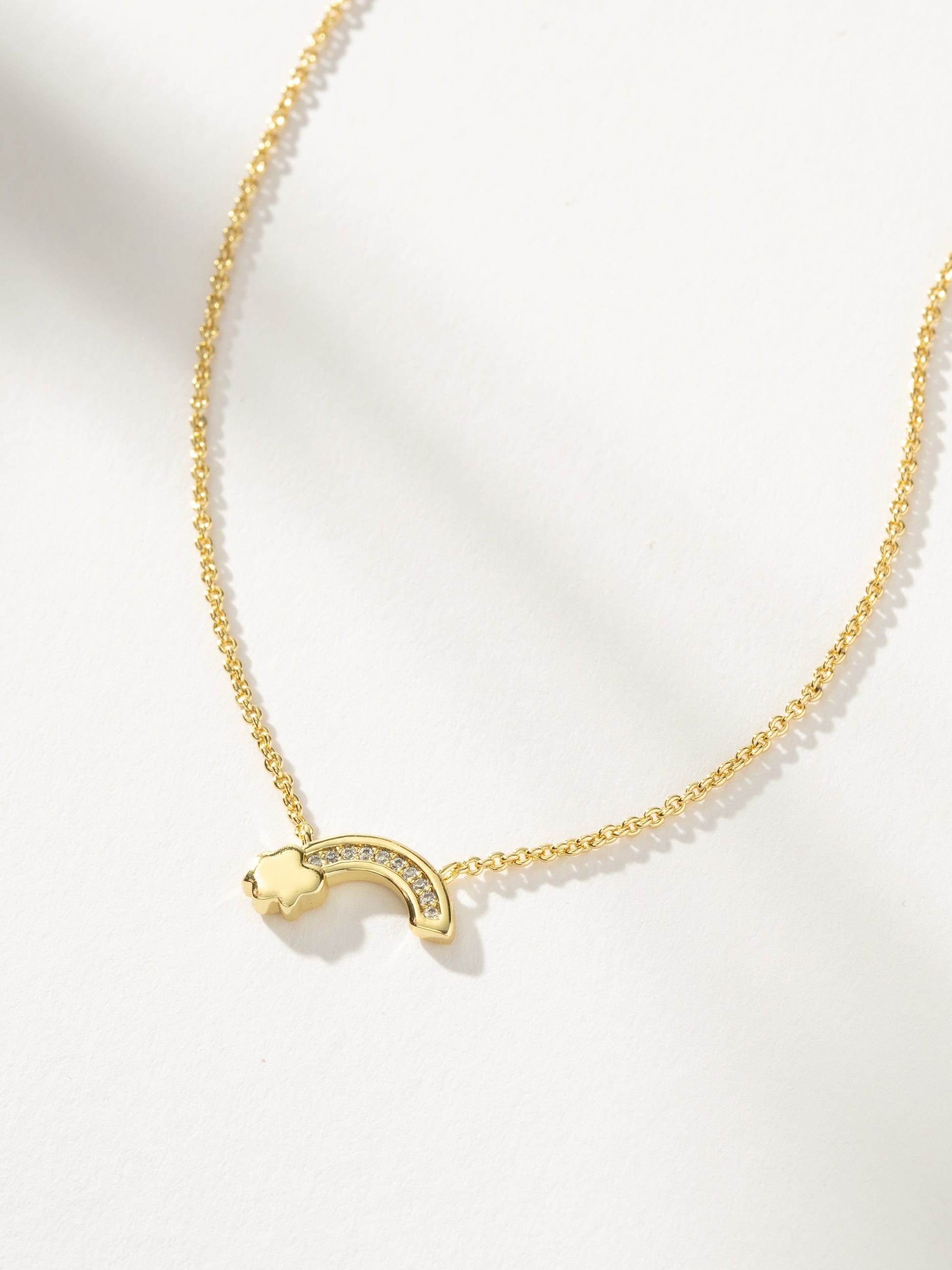 Rainbow Necklace | Gold | Product Detail Image | Uncommon James