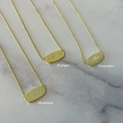 ["Timeless Pendant Necklace ", " Gold ", " Lifestyle Image ", " Uncommon James"]
