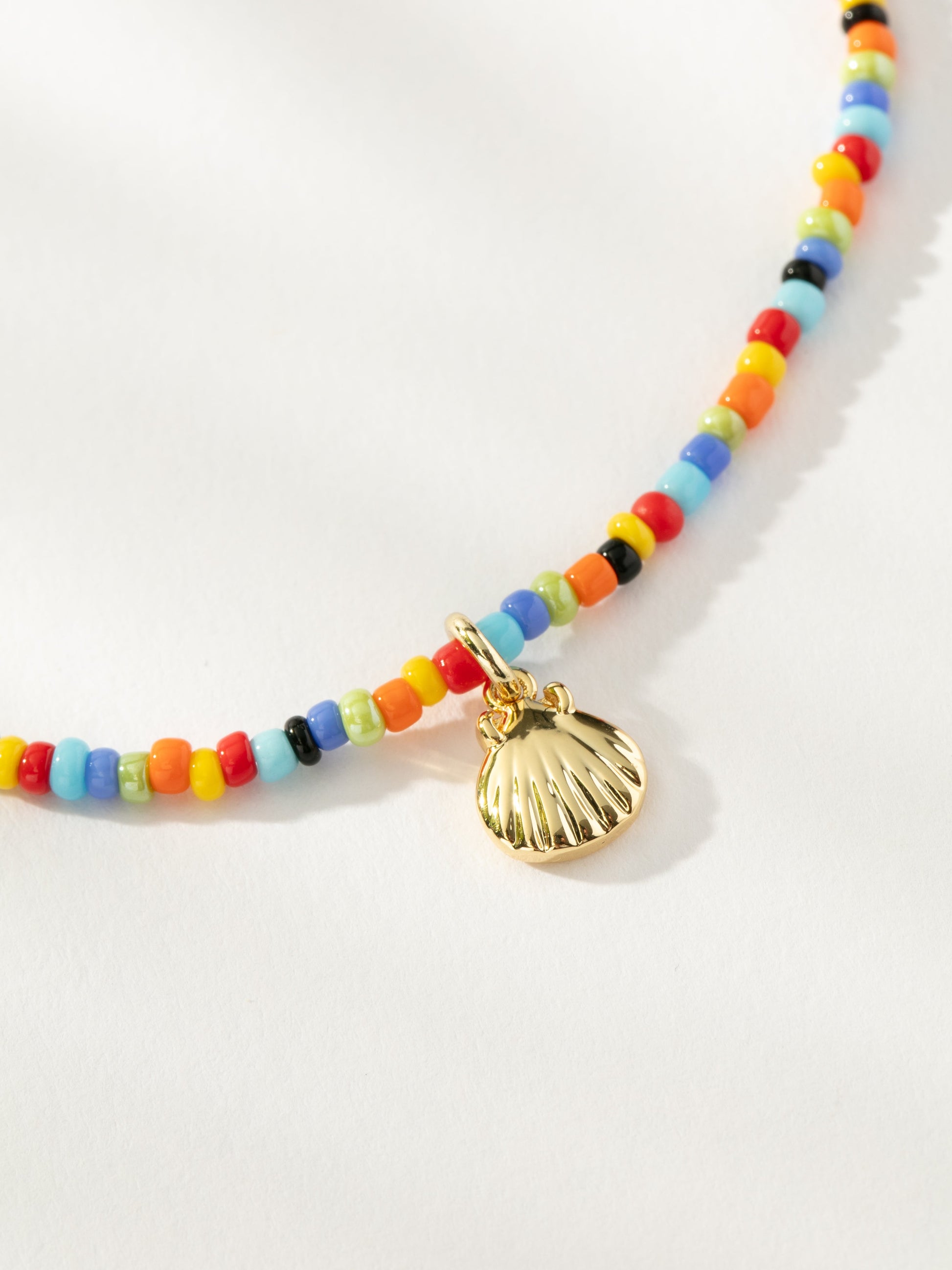 Beaded Shell Anklet | Gold | Product Detail Image | Uncommon James