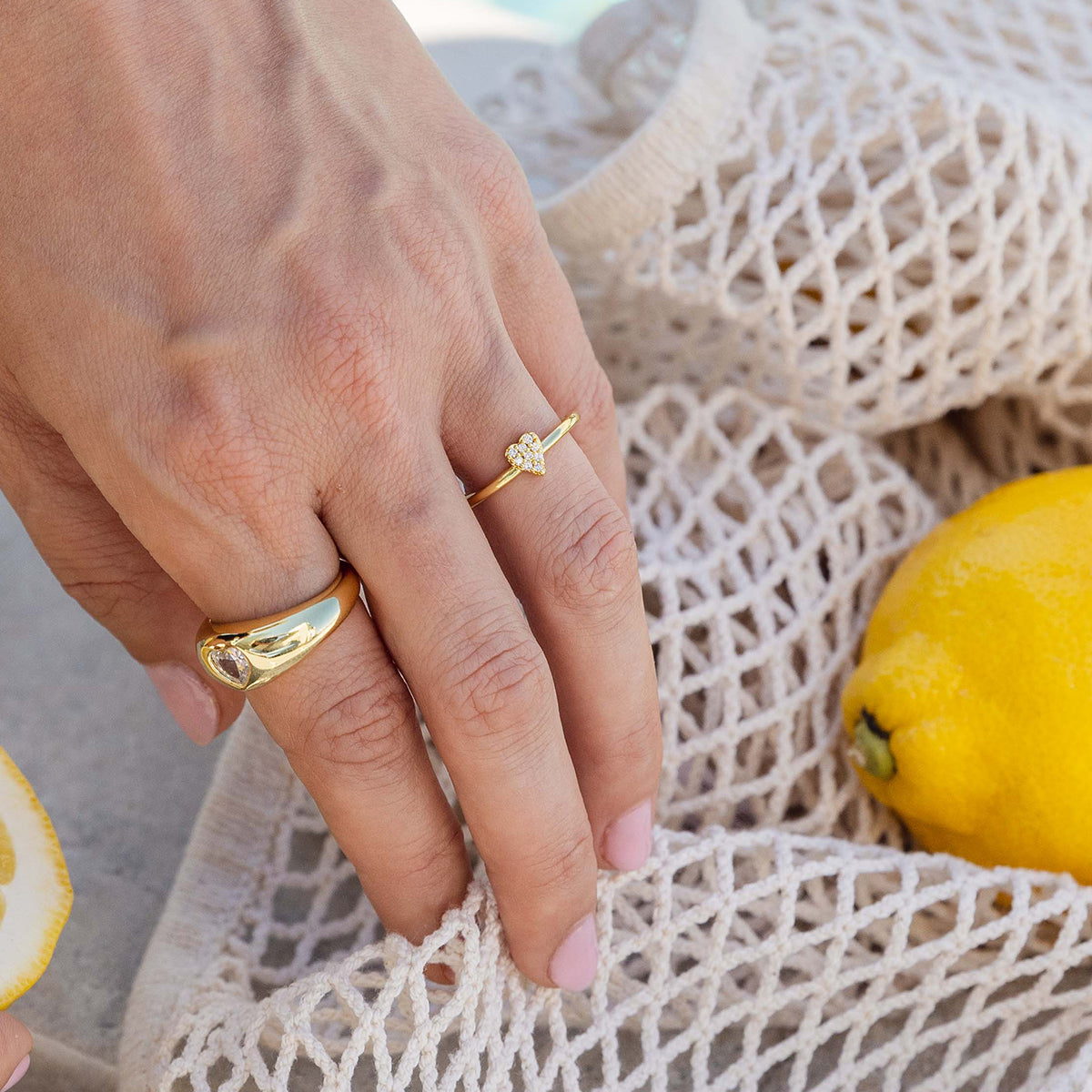 All Your Love Ring | Gold | Model Image | Uncommon James