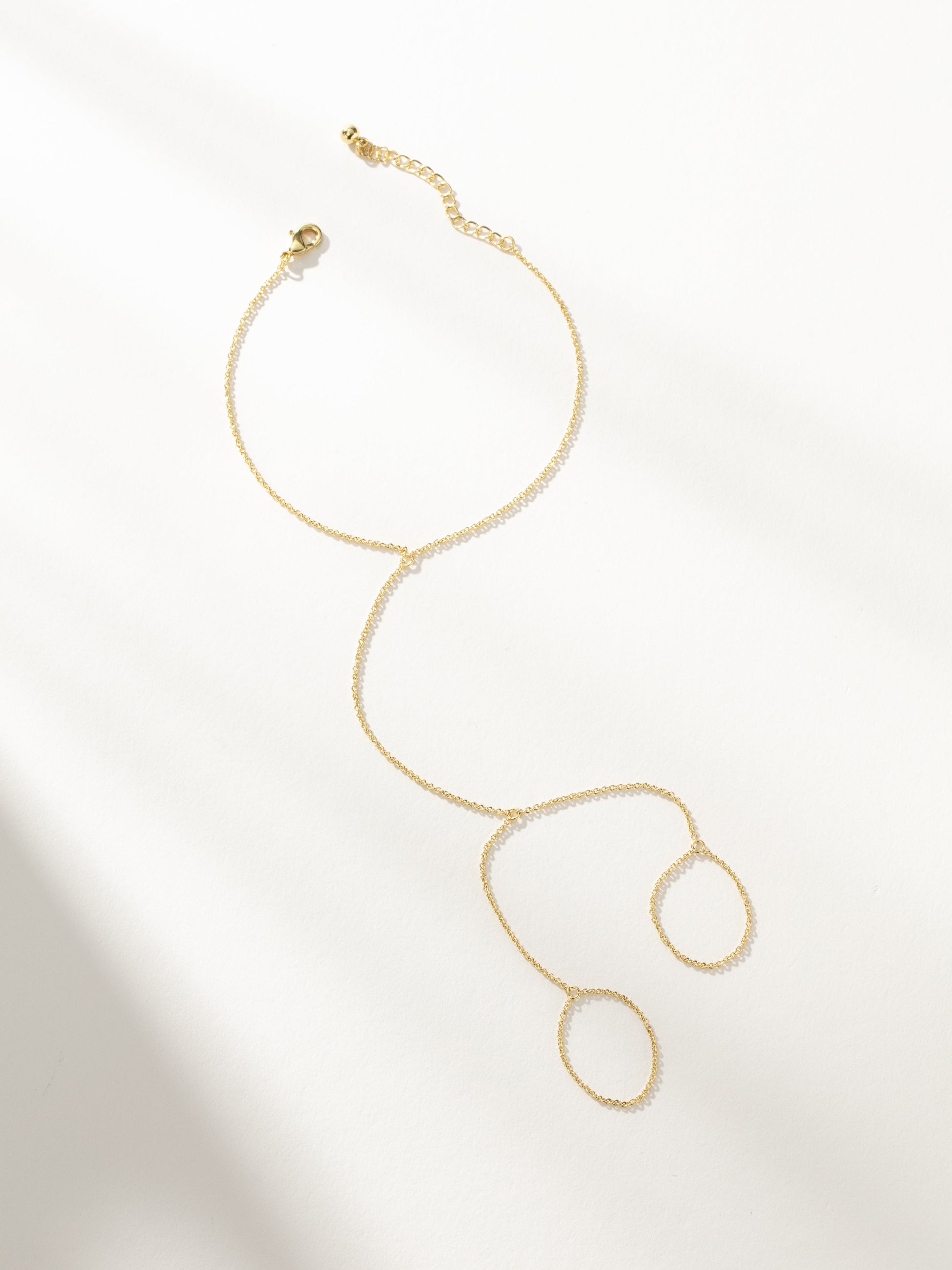Bad Habits Hand Chain | Gold | Product Image | Uncommon James