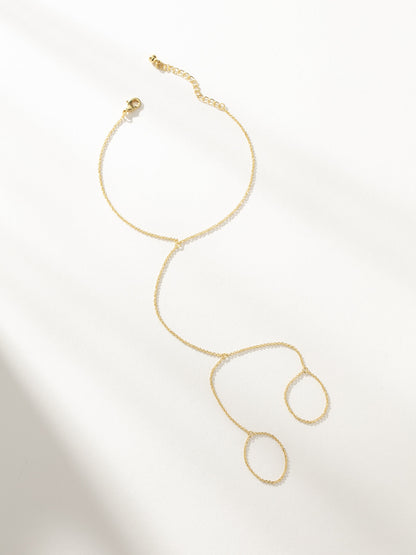 Bad Habits Hand Chain | Gold | Product Image | Uncommon James