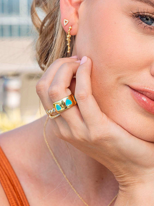 Chunky Heart Ring | Gold | Product Image | Uncommon James