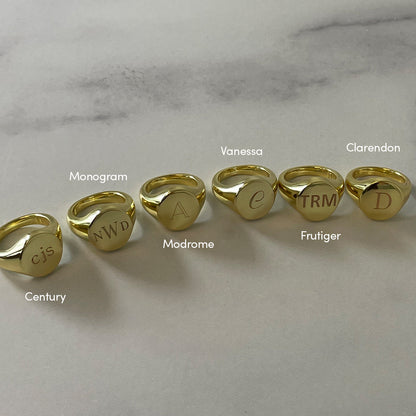 ["Signet Ring ", " Gold ", " LIfestyle Image ", " Uncommon James"]