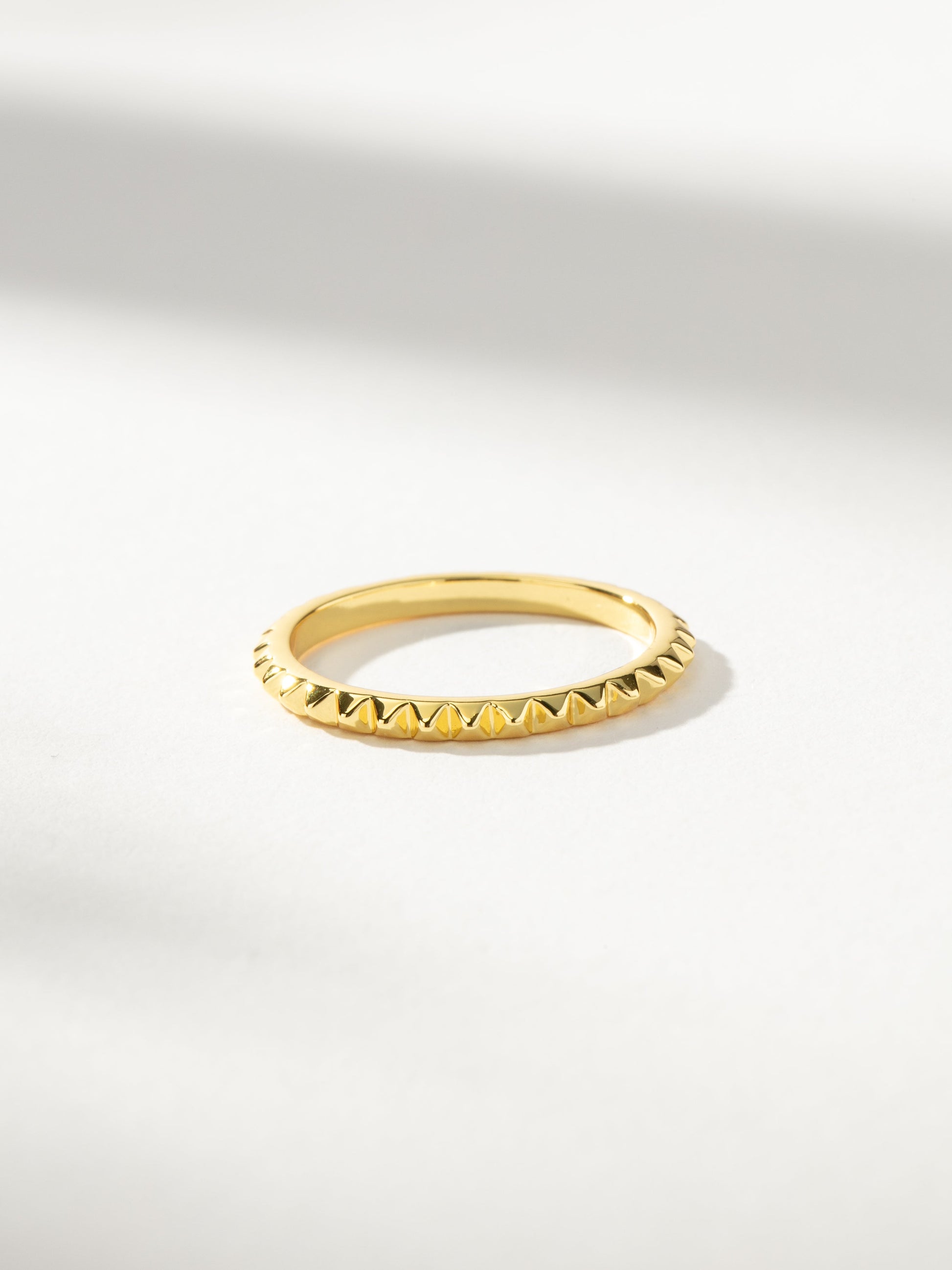 Textured Stud Ring | Gold | Product Image | Uncommon James