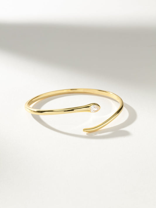 Snake Bracelet | Gold | Model Image | Uncommon James