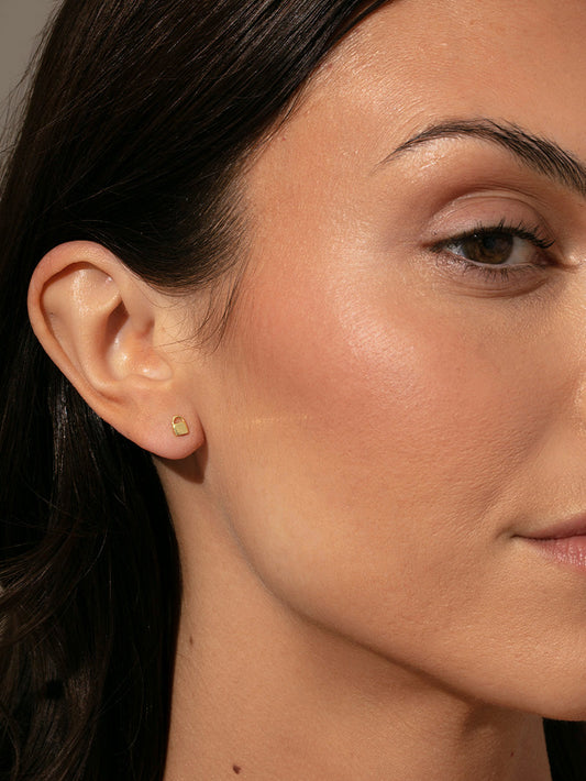 Lock Stud Earrings | Gold | Product Image | Uncommon James