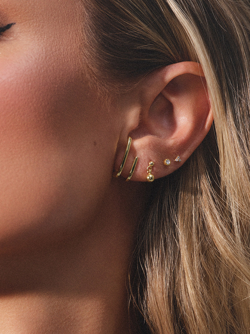 Move On Stud Earrings | Gold | KC Image | Uncommon James