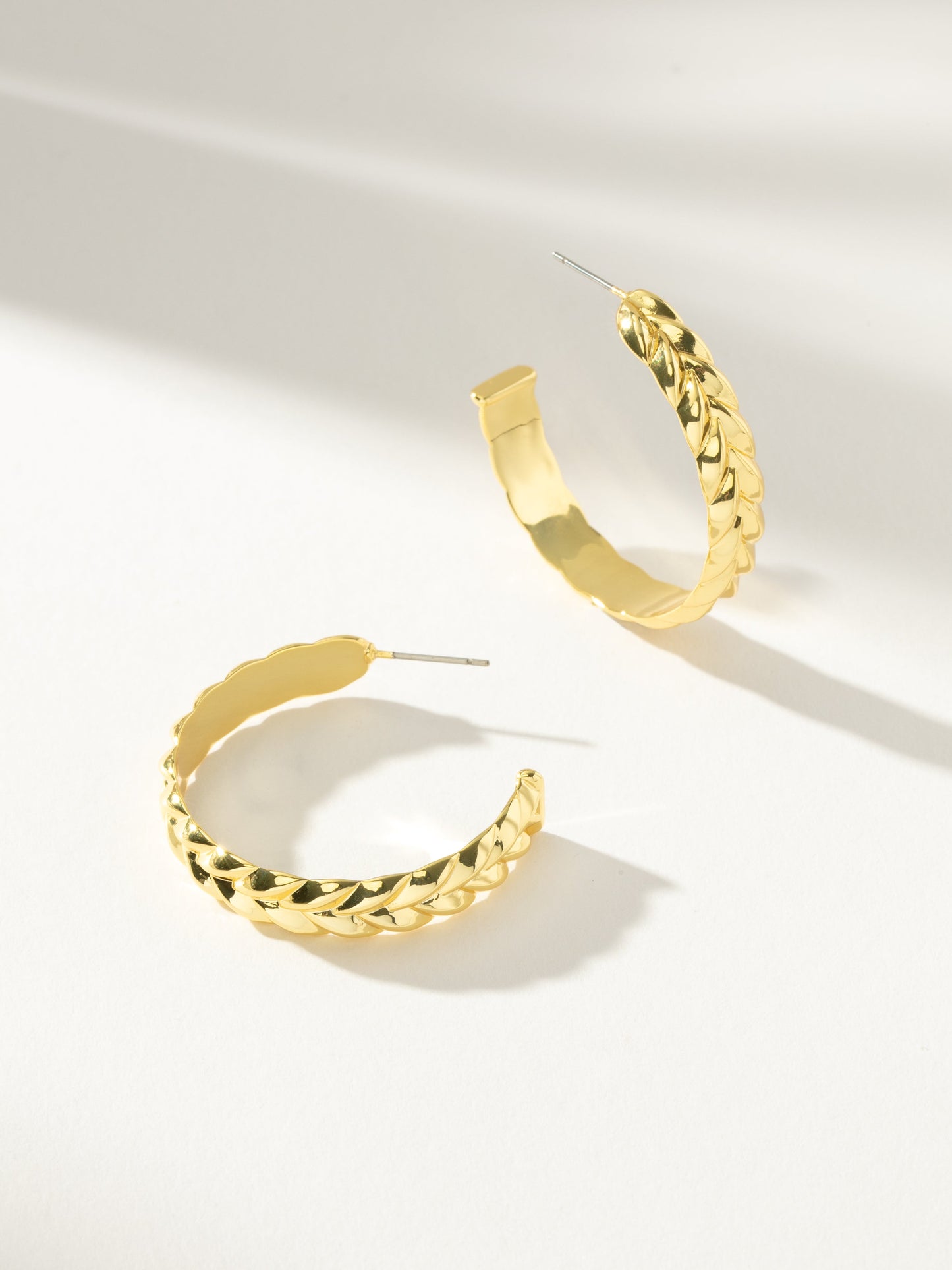 Vine Hoop Earrings | Gold | Product Image | Uncommon James