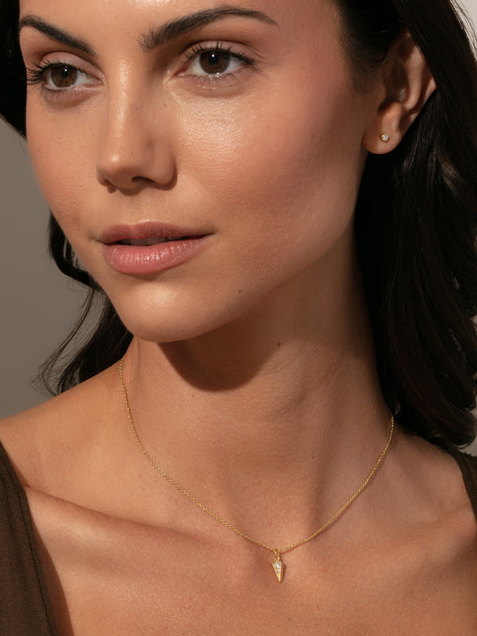 Breaking Point Pendant Necklace | Gold | Product Image | Uncommon James