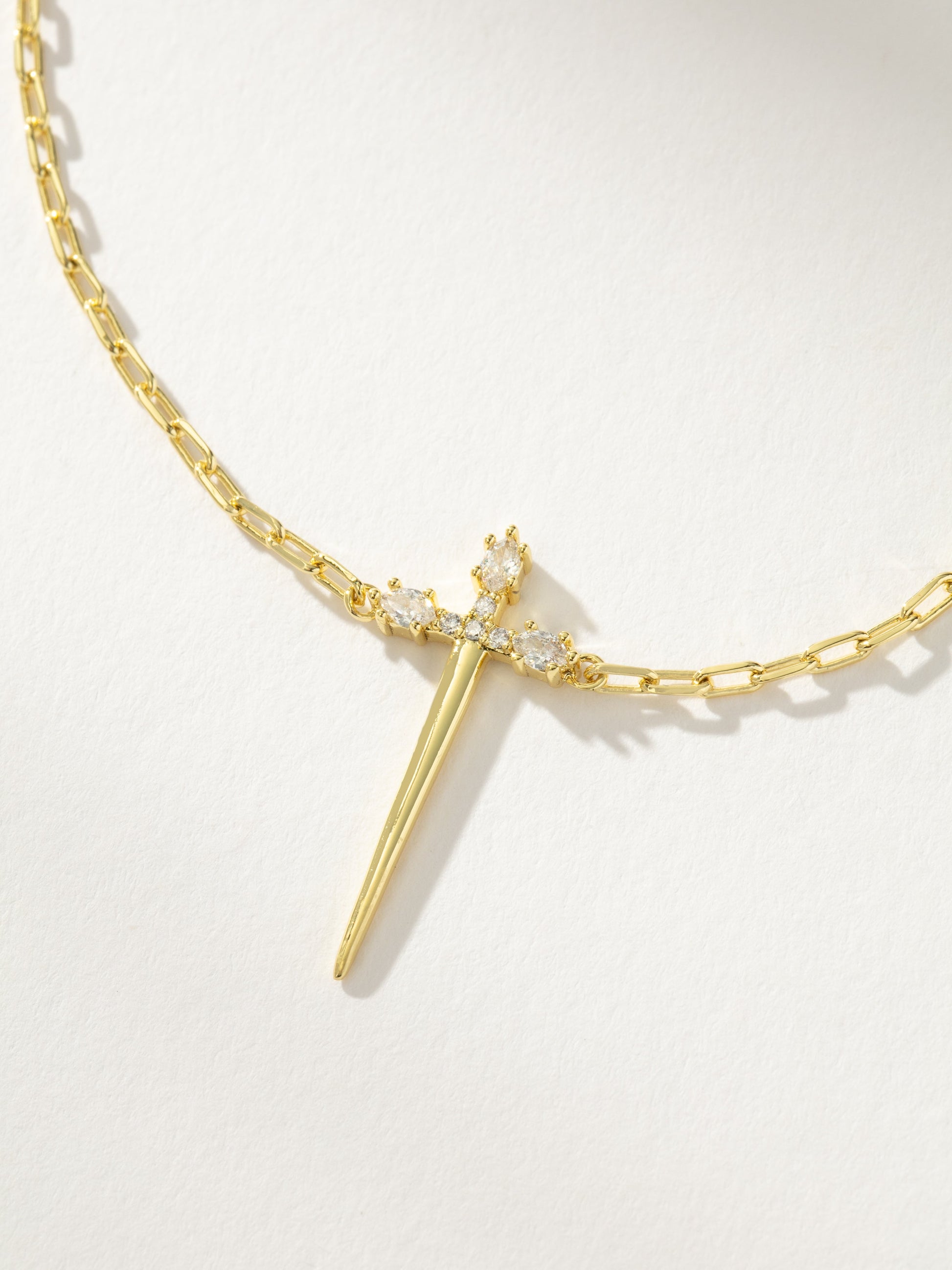 Golden Sword Necklace | Gold | Product Detail Image | Uncommon James