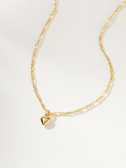 Mini Heart Necklace | Gold | Product Detail Image | Uncommon James