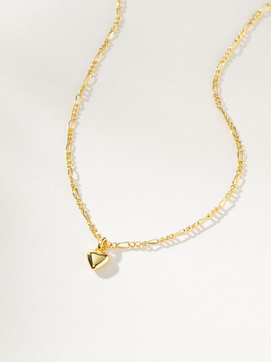Mini Heart Necklace | Gold | Product Detail Image | Uncommon James