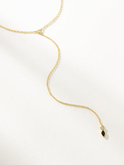["Rebellion Lariat Necklace ", " Gold ", " Product Detail Image ", " Uncommon James"]