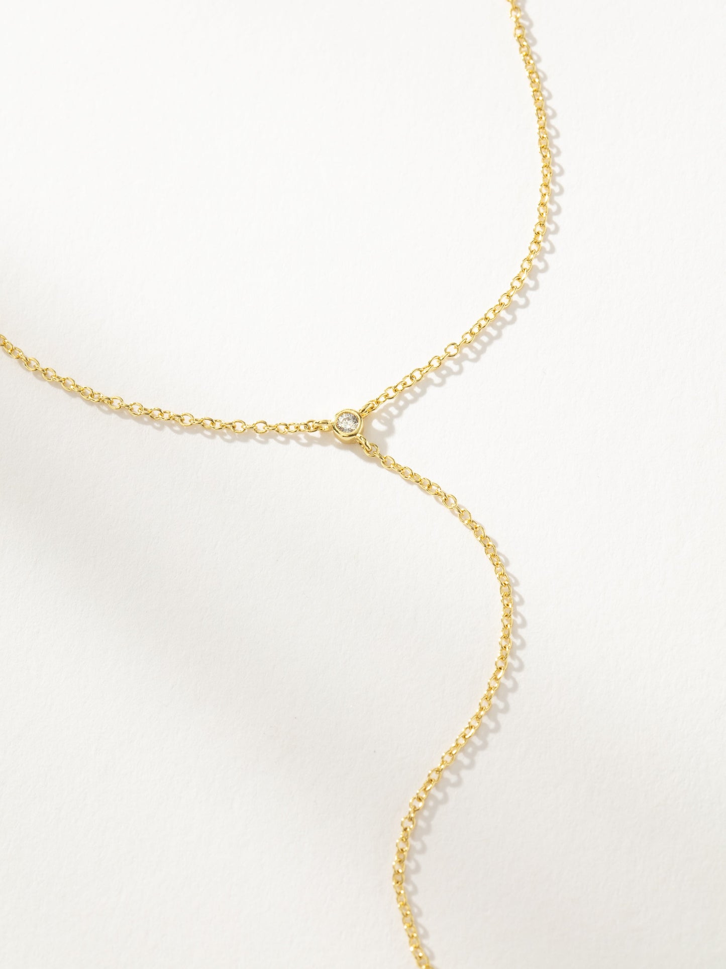 Rebellion Lariat Necklace | Gold | Product Detail Image 2 | Uncommon James