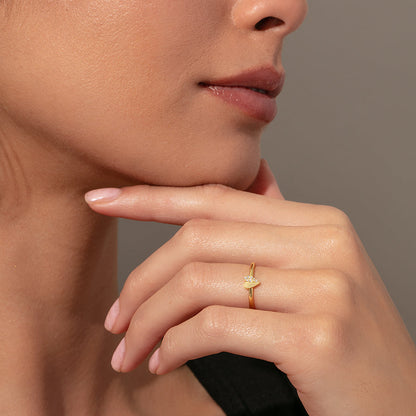 ["Other Half Heart Ring ", " Gold ", " Model Image ", " Uncommon James"]