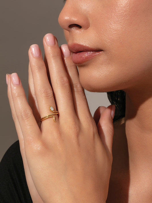 Snake Ring | Gold | Product Image | Uncommon James