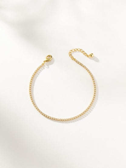 Glam Tennis Bracelet | Gold | Product Image | Uncommon James