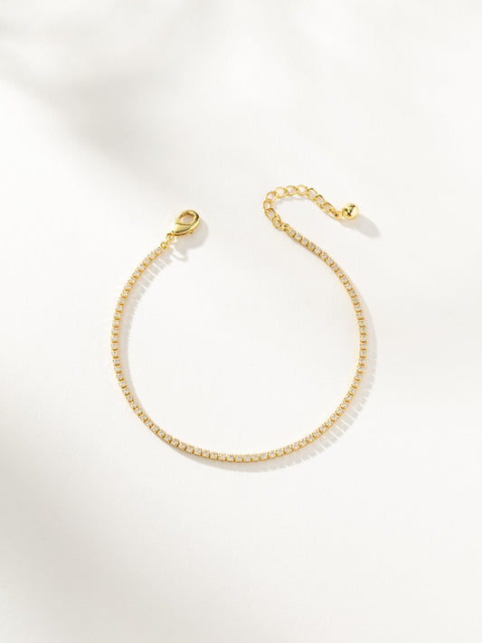 Glam Tennis Bracelet | Gold | Product Image | Uncommon James