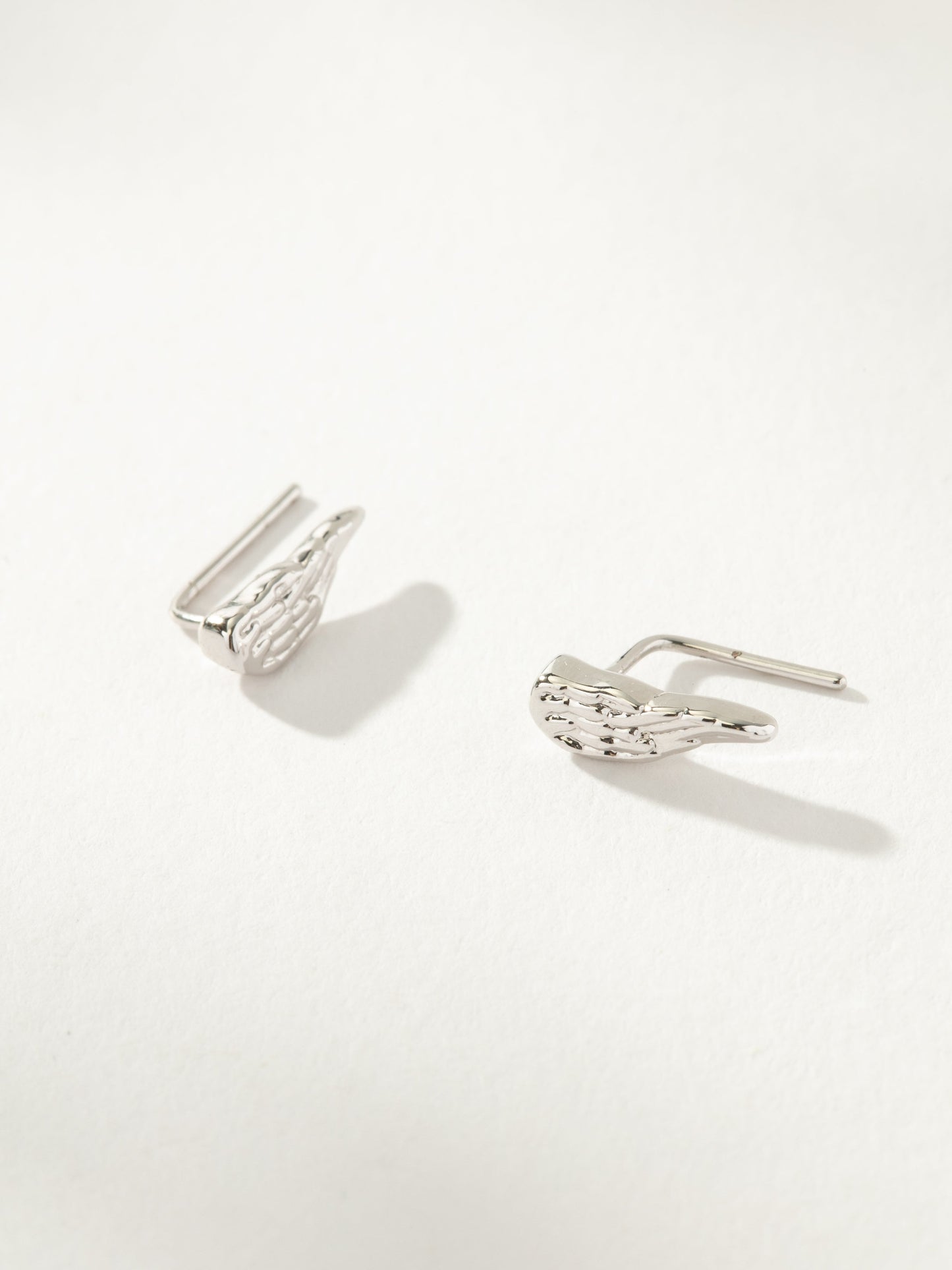 Angel Wings Ear Climber | Silver | Product Image | Uncommon James