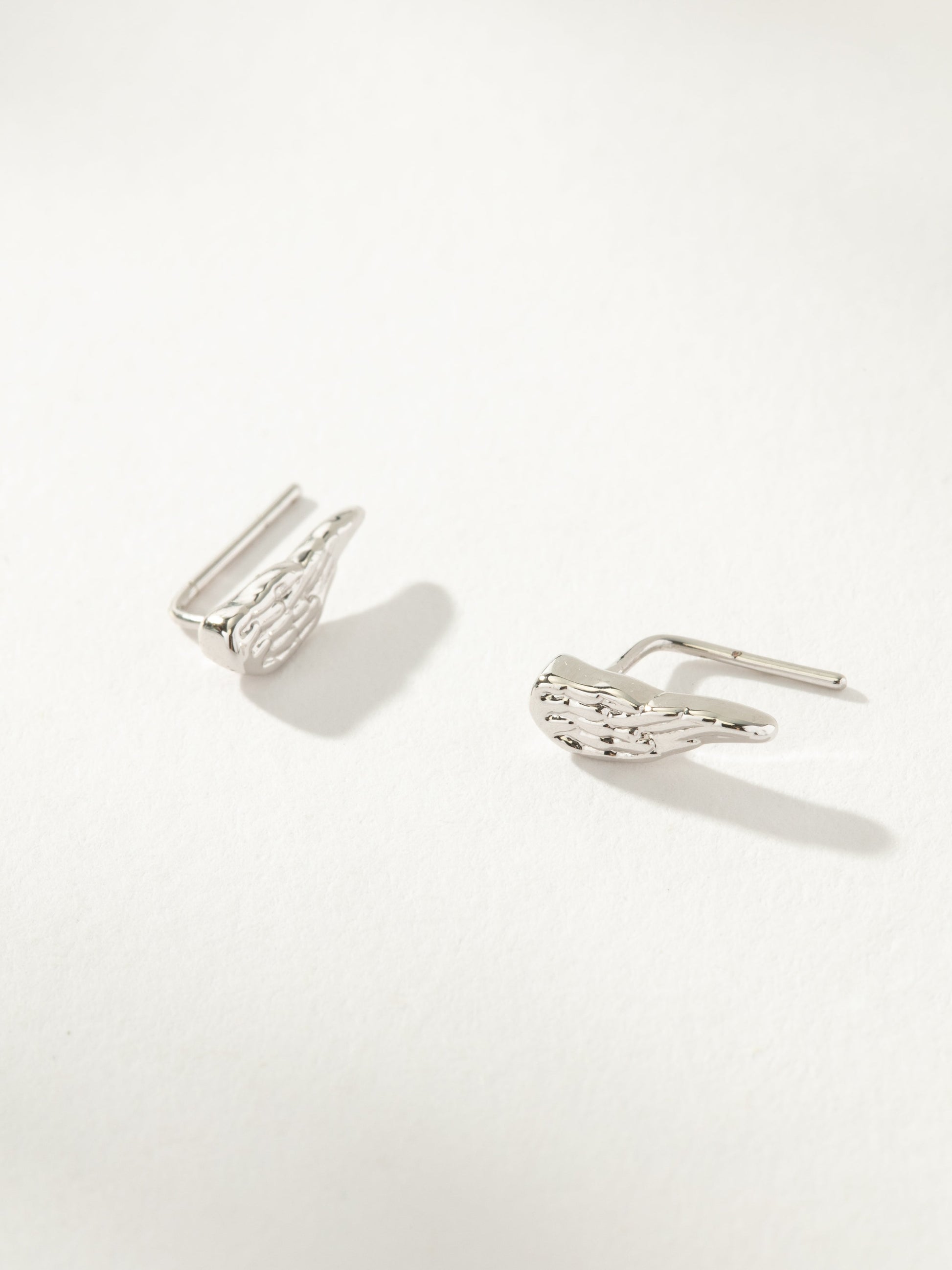 Angel Wings Ear Climber | Silver | Product Image | Uncommon James