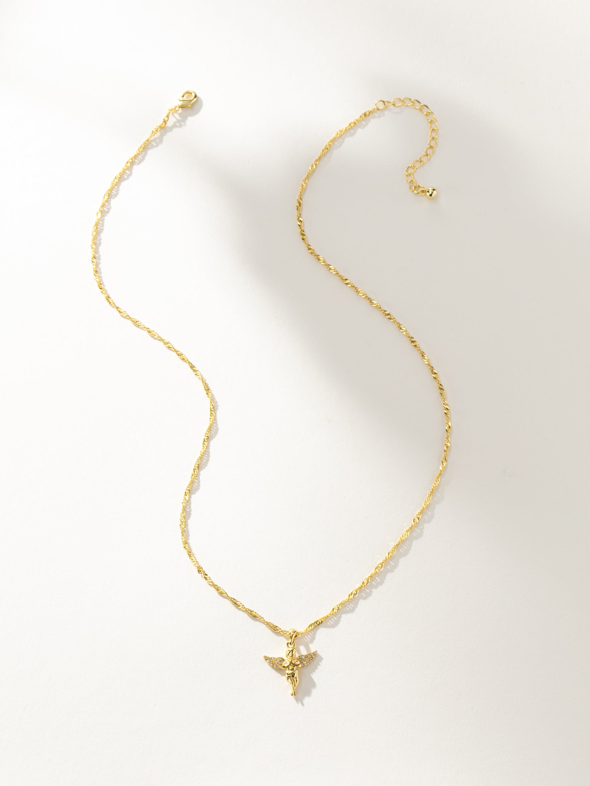 Angel on Earth Pendant Necklace | Gold | Product Image | Uncommon James
