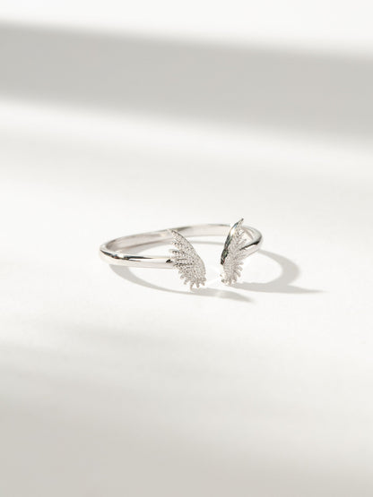 ["Angel Wings Ring ", " Silver ", " Product Image ", " Uncommon James"]