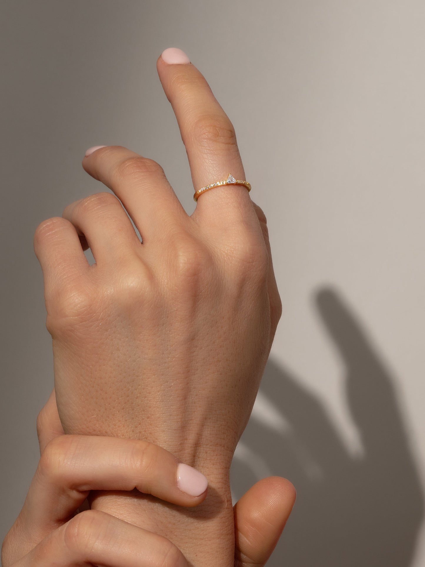 Three Points Ring | Gold | Model Image | Uncommon James