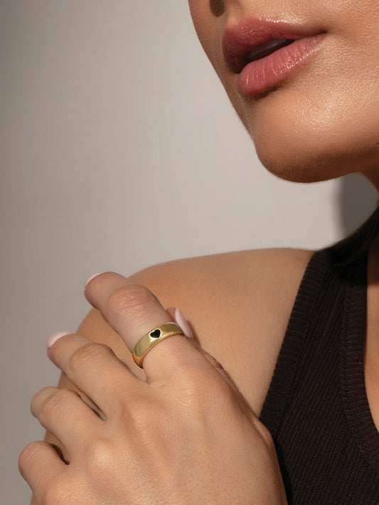 Whole Heart Ring | Gold | Product Image | Uncommon James