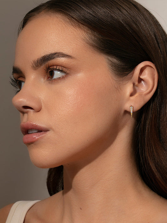 Making A Point Stud Earrings | Gold | Product Image | Uncommon James