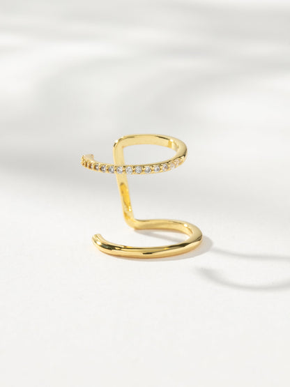 ["Simple Shine Ear Cuff ", " Gold ", " Product Image ", " Uncommon James"]