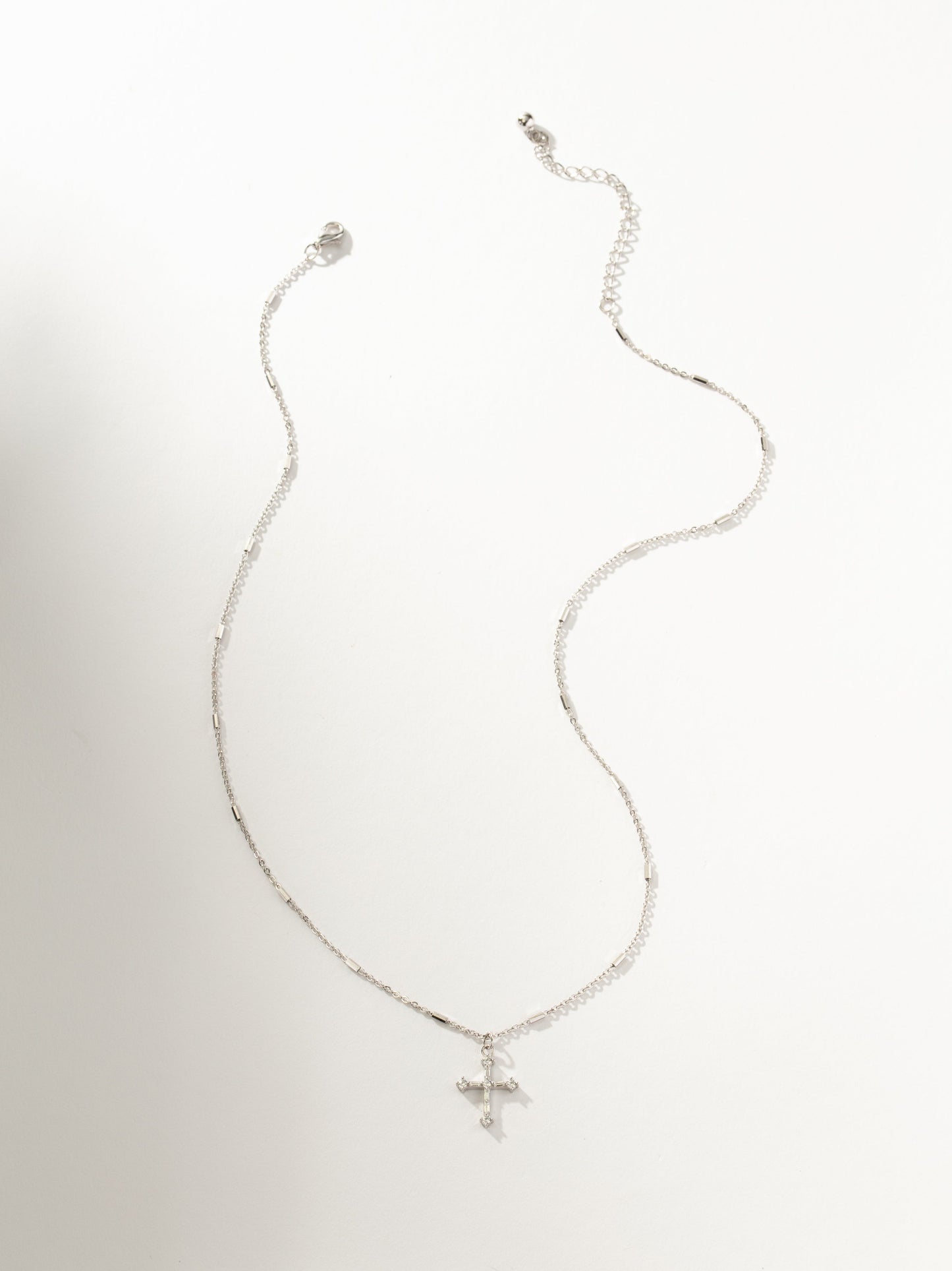 Bold Cross Pendant Necklace | Sterling Silver | Product Image | Uncommon James