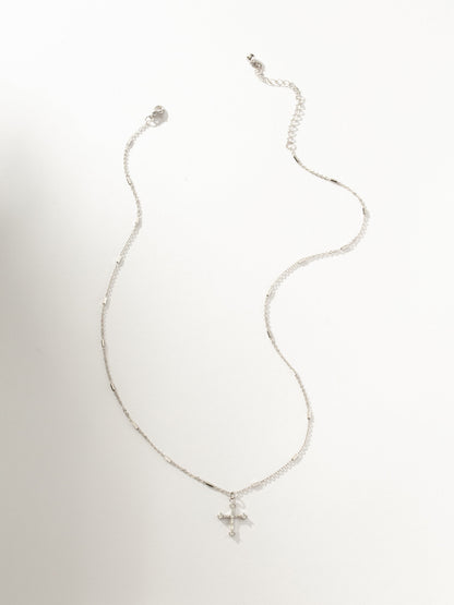 Bold Cross Pendant Necklace | Sterling Silver | Product Image | Uncommon James