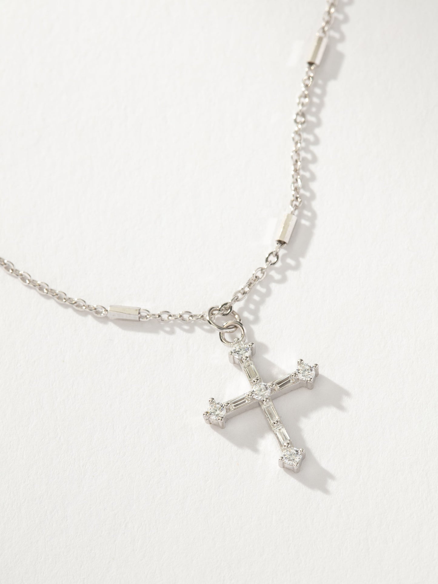 Bold Cross Pendant Necklace | Sterling Silver | Product Detail Image | Uncommon James
