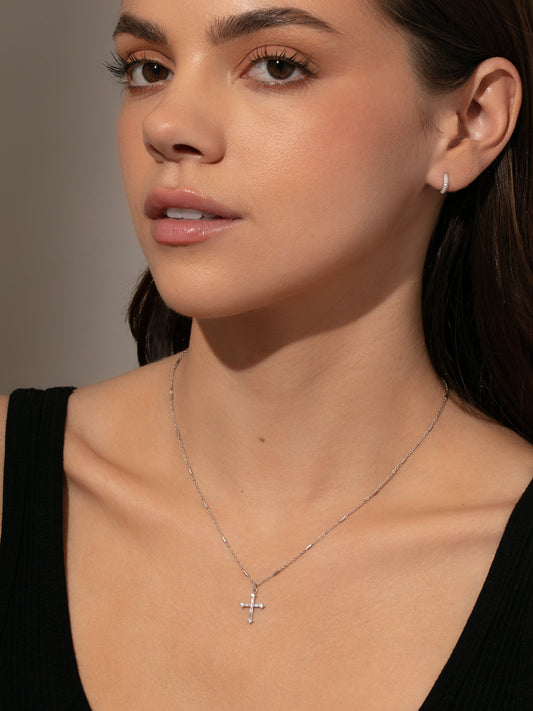 Bold Cross Pendant Necklace | Sterling Silver | Product Image | Uncommon James
