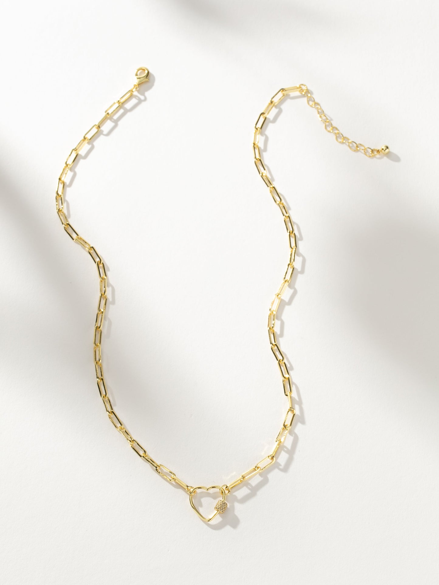Locked Heart Necklace | Gold | Product Image | Uncommon James
