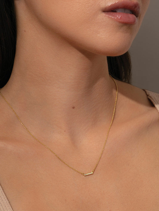 Ray of Light Bar Necklace | Gold | Product Image | Uncommon James