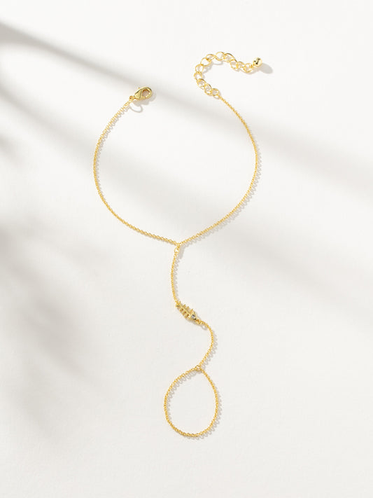 Fish Bone Hand Chain | Gold | Product Image | Uncommon James