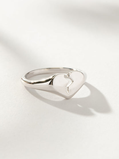Broken Heart Ring | Sterling Silver | Product Image | Uncommon James