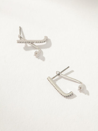 ["Eyes On Me Ear Jacket ", " Silver ", " Product Image ", " Uncommon James"]
