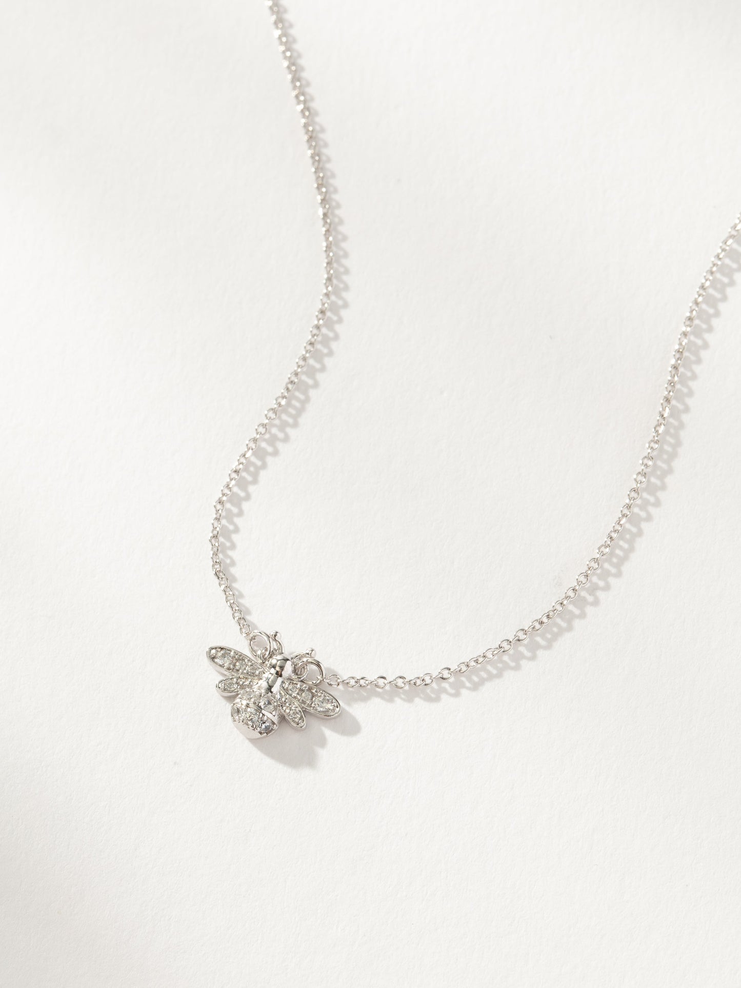 Bee Necklace | Silver | Product Detail Image | Uncommon James
