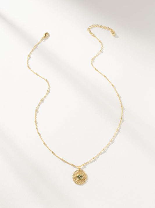 Evil Eye Pendant Necklace | Gold | Product Image | Uncommon James