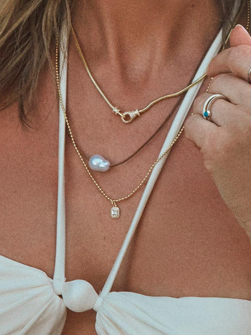 Locked In Snake Chain Necklace | Gold | KC Image | Uncommon James