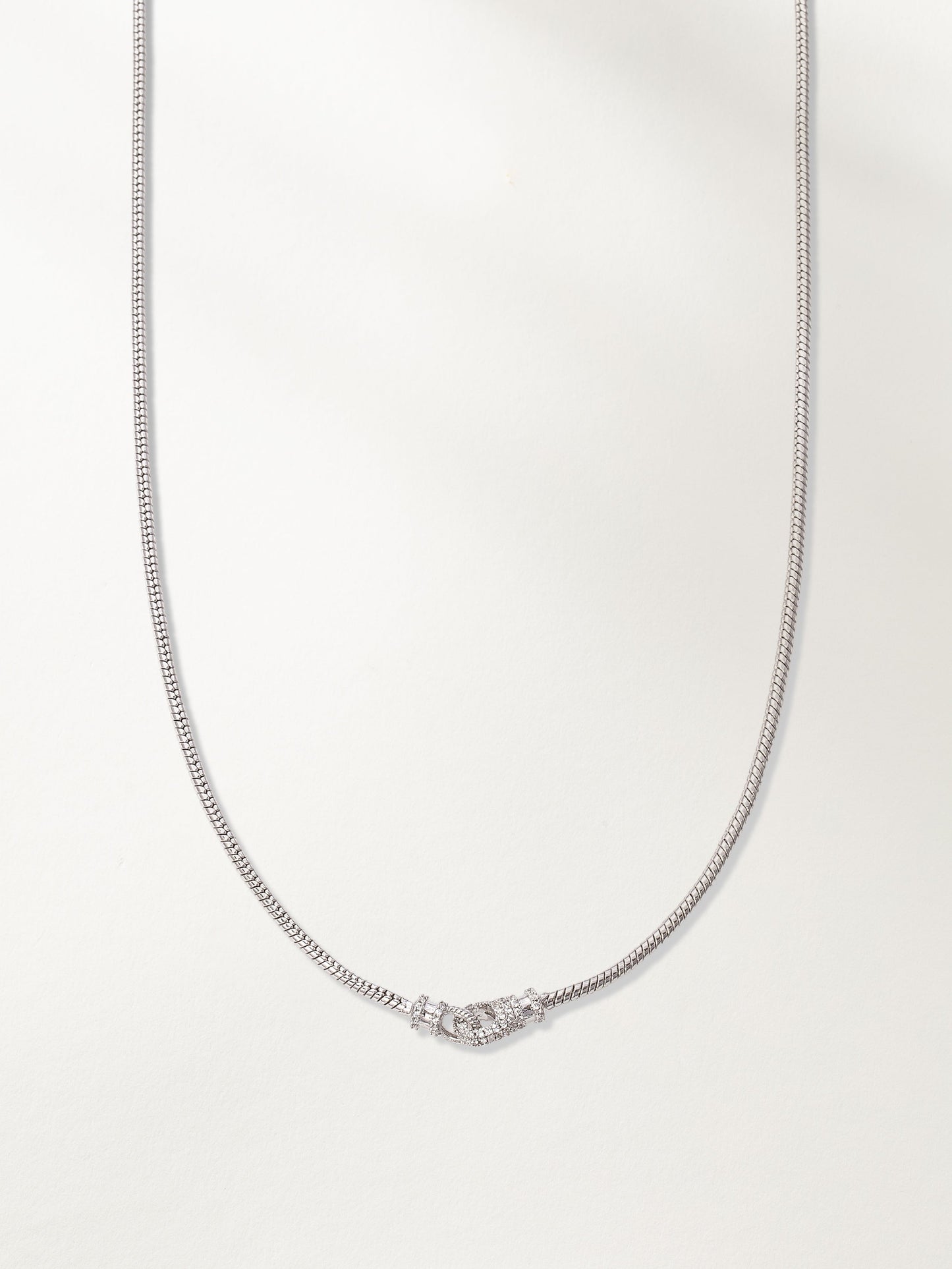 Locked In Snake Chain Necklace | Silver | Product Image | Uncommon James
